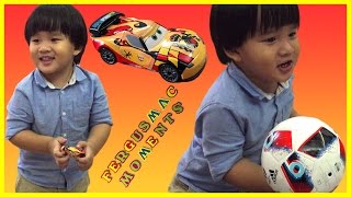 Nice Tomica Disney Cars Miguel Camino And Adidas Soccer Ball For Kids.
