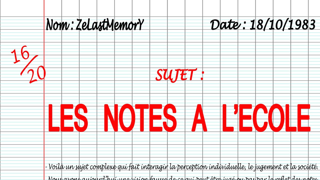 Les Notes à l'Ecole ZeLastMemorY YouTube