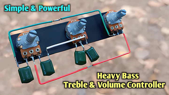 Simple & Powerful Bass Treble Volume Controller | DIY Homemade Tune Control Circuit.