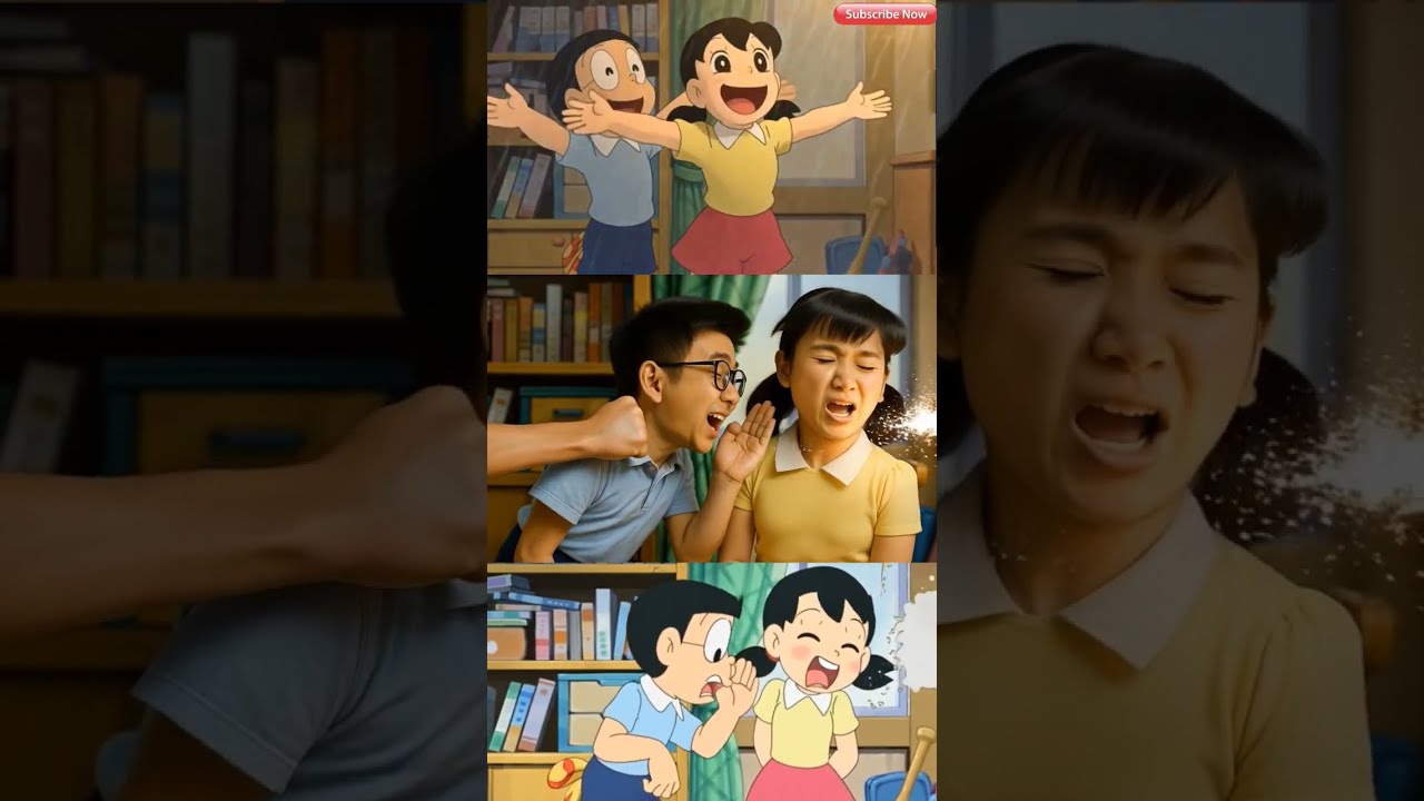 Doraemon Real Life Nobita Shizuka Suneo Jaian Shorts