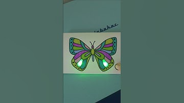 🦋 paper circuit card with LED light