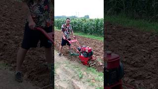 Diesel Water Cooled Crawler Power Tiller With 5 Tools Ploughing Show