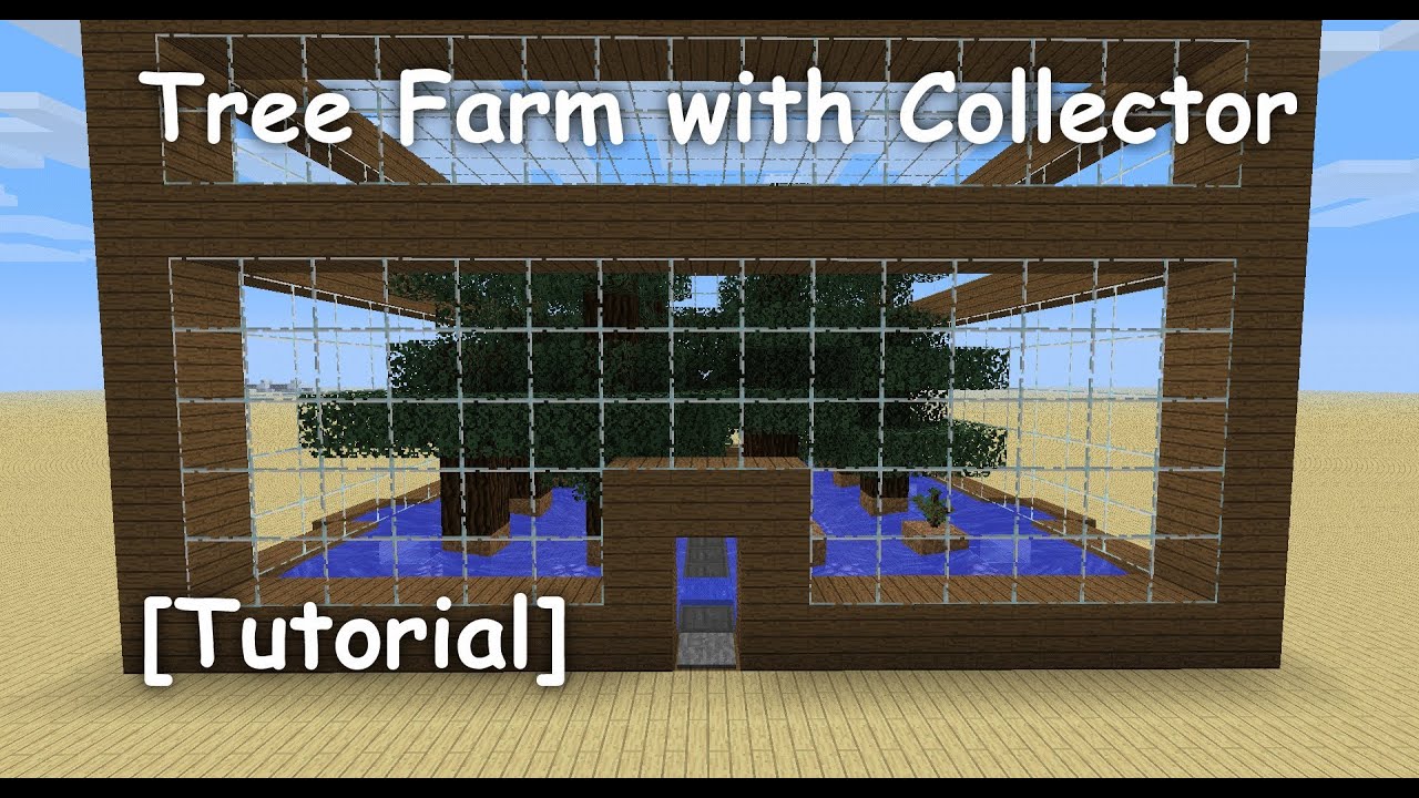 Tree Farm with Collector [Tutorial] Minecraft 1.10 YouTube