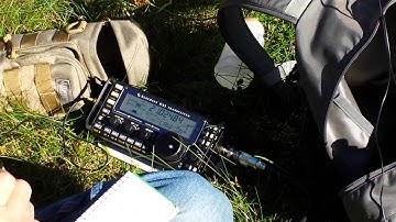 W1PID operates his KX3 on a beautiful day