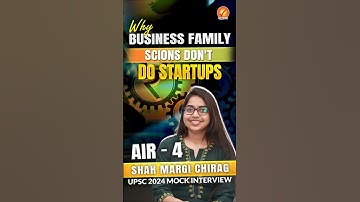 AIR 4 Shah Margi Chirag | Mock Interview at Vajiram and Ravi | Startups