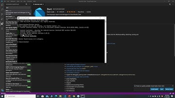 Flutter Tutorial 21  flutter and dart set up in vs code 2 check flutter doctor