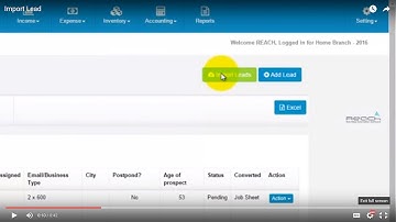 Reach ERP Software I Version 4 - How to Import Lead?