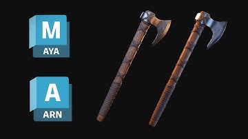 Creating A 3D Viking Axe With Autodesk Maya and Substance Painter