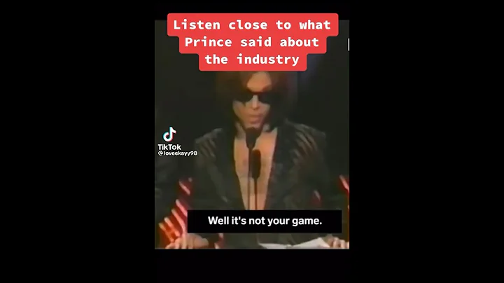 Prince talking about the music industry | Must Watch!! #prince