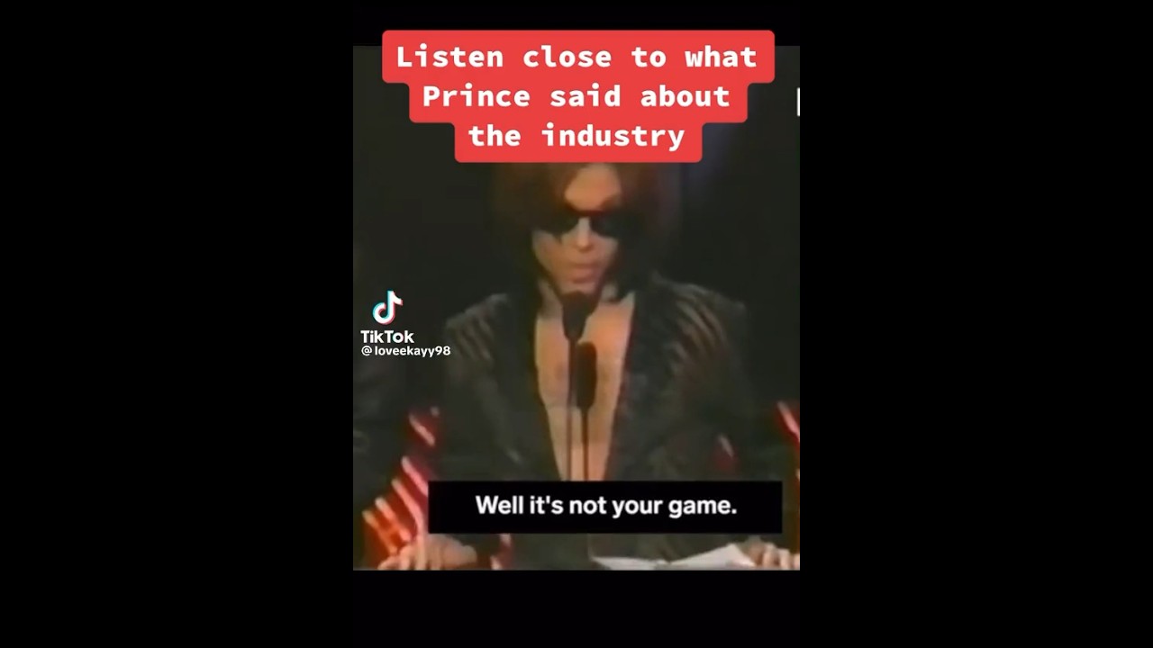 Prince talking about the music industry | Must Watch!! #prince