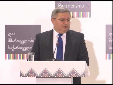 დავით უსუფაშვილის გამოსვლა „ღია მმართველობის პარტნიორობის“ ევროპის რეგიონულ კონფერენციაზე