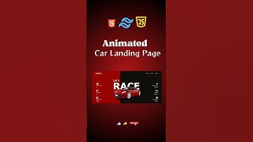 Animated Car Landing Page #shorts #webpronest #animation #viralvideo