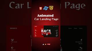 Animated Car Landing Page #shorts #webpronest #animation #viralvideo