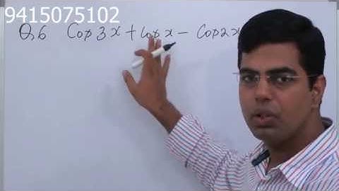 II TRIGONOMETRIC EQUATIONS CLASS 11 II XI NCERT  EXERCISE 3.4 QUESTION 6 II