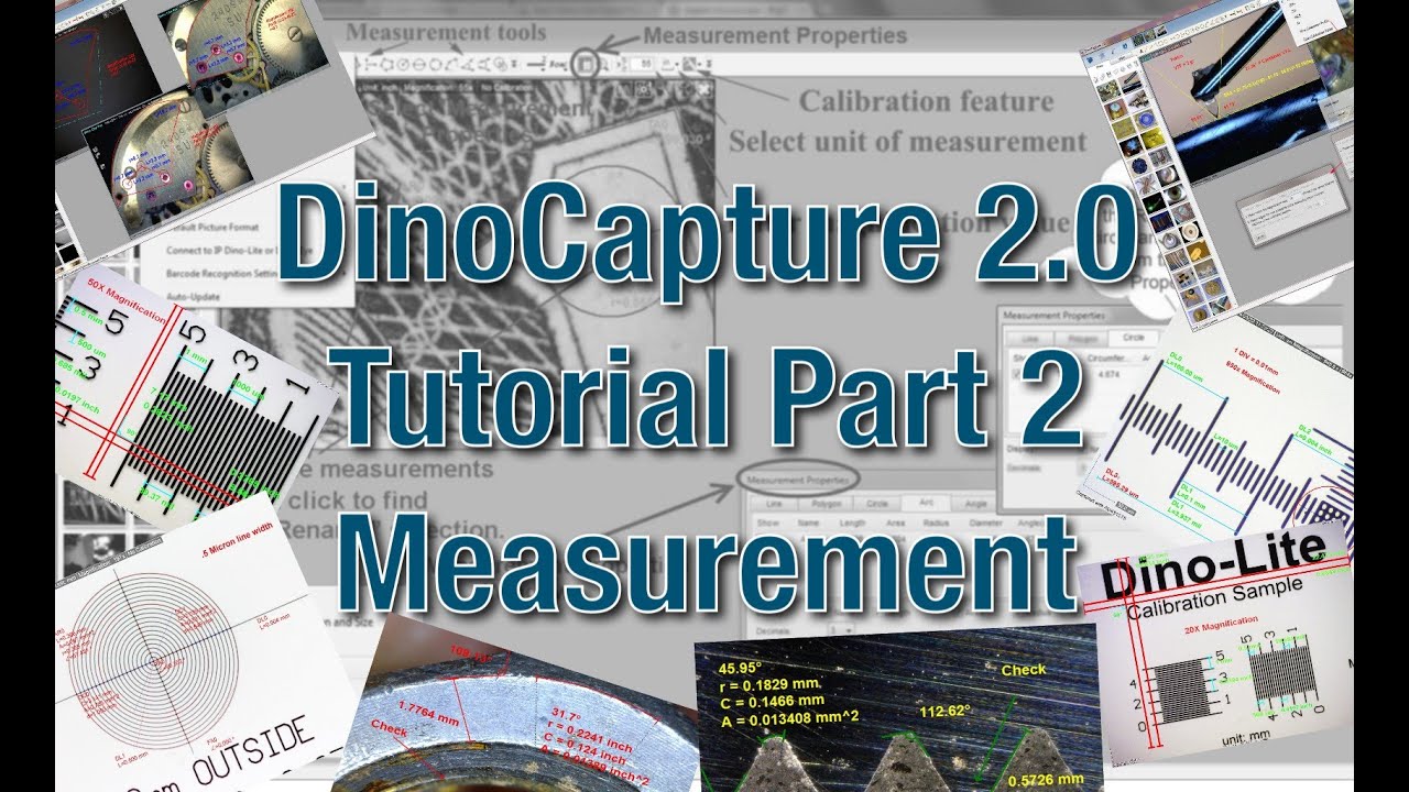 DinoCapture 2.0 Software Tutorial - Part 2: Measurement - YouTube