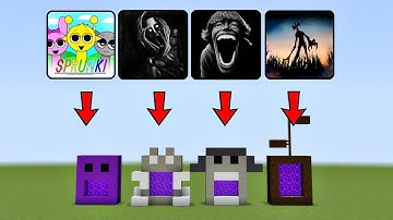 Never Make A Portal to SPRUNKI , SCP 096 , SCP 67 KID , SIREN HEAD in Minecraft!