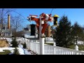 HOME MADE PVC bird feeder pole