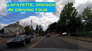 Lafayette, Oregon | 4k Driving Tour