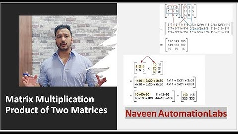 Matrix Multiplication - Product of two Matrices