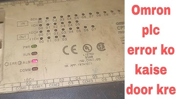 Omron plc error status and removing solutions| omron plc me error ko kaise door kre|