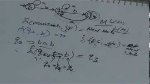 4. Finite Automata - Extended transition function and language of finite automata