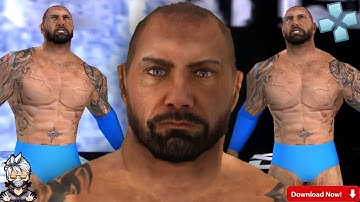 WWE 2K22 PSP: Android/PPSSPP- BATISTA PAYBACK 2014 texture for DON2K21 (DOWNLOAD NOW)