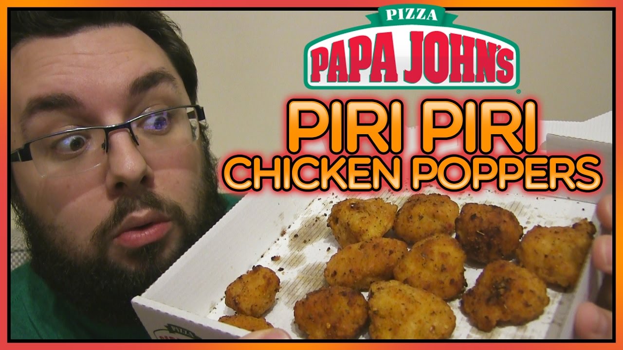Papa John S Piri Piri Chicken Poppers Review Youtube