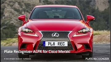 Cisco Meraki ALPR from Plate Recognizer