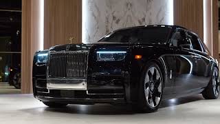 2024 Rolls Royce Phantom : Metallic Black Exterior, Pure White Interior & Gold Accents | Full Tour