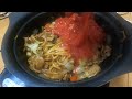 私、焼きそばにトマトをぶち込みたくなったんだ　#shorts 【床クッキング】