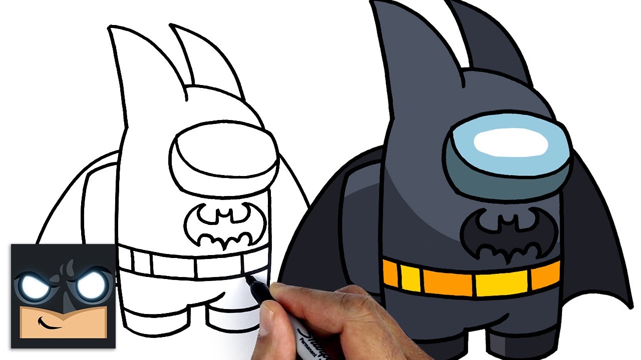 Cómo dibujar entre nosotros | El compañero de Batman - Dibujos animados en  línea