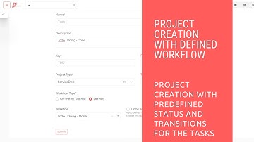 How to add a project on defined workflow on Project Management software