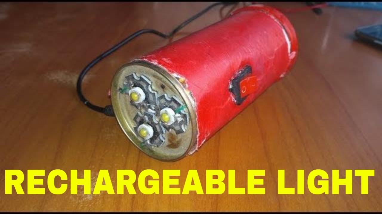 DIY EMERGENCY LIGHT USING MOBILE BATTERIES YouTube