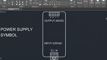 AutoCAD Power Supply Symbol Block Tutorial | Electrical Drawing Symbols in AutoCAD