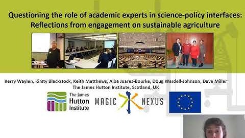 Kerry Waylen - Questioning the role of academic experts in science-policy interfaces