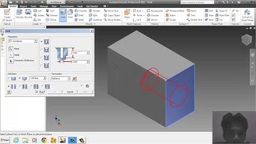 tutorial autodesk inventor (hole)