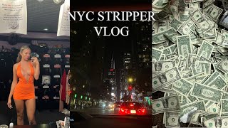 NYC STRIPPER VLOG: grwm, outfit of the night, *MONEY COUNT*