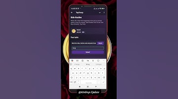 Side Hustles , Tapswap Video Code, November 8.