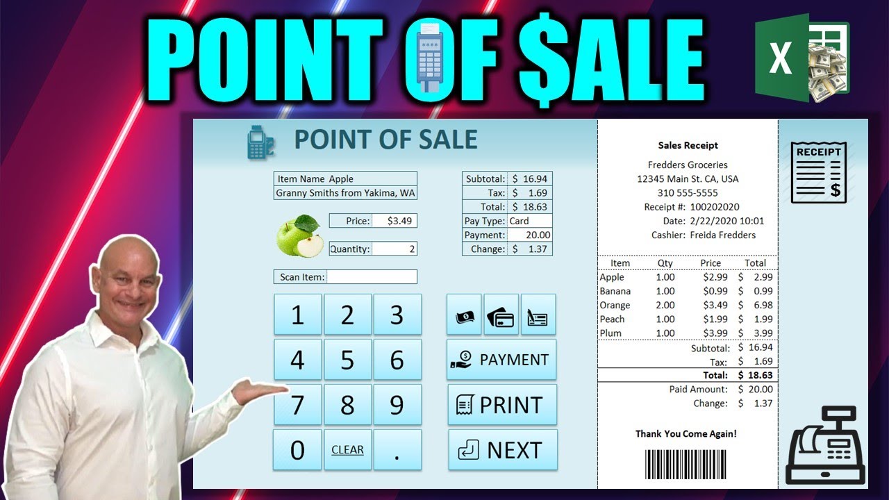 How To Create A Powerful Point Of Sale (Pos) Application In Excel [Full Training \U0026 Free Download]