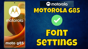 Motorola Moto G85 Font Settings || How to set custom font size and styling