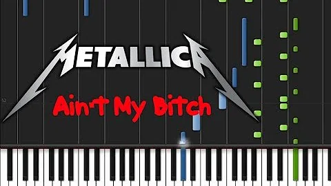 Metallica - Ain't My Bitch (♫) (Instrumental + Synthesia)