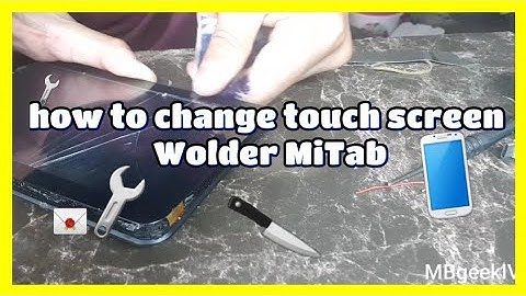 Change touch screen Wolder Mitab
