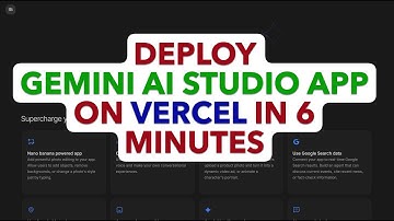 Host Your AI Studio App on Vercel in 6 Minutes | Full Deployment Tutorial (2025)