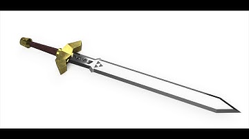 Modeling a Master Sword in Fusion 360 (Timelapse)