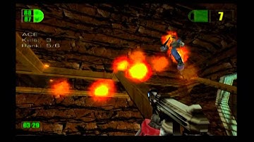 Multiplayer Mode with Bots (Mine Warfare) - Red Faction (PS2)
