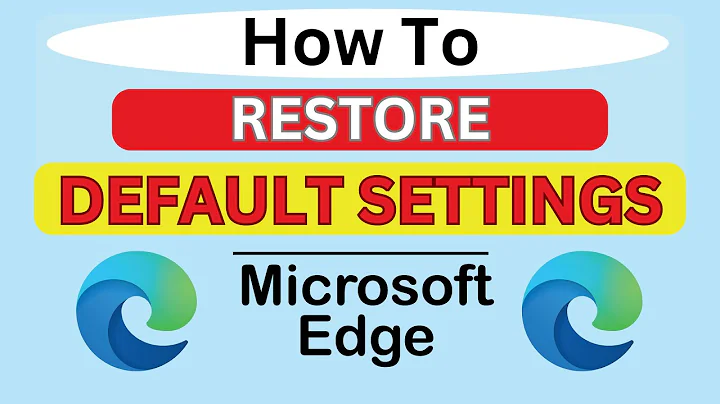 How To Restore Settings To Their Default Values In The Microsoft Edge Web Browser | PC Tutorial