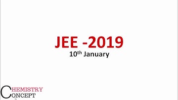 JEE 2019 Solutions & Answer Key | Detailed Explanation