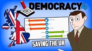 Democracy 4 Gameplay - Fixing The UK....Sort Of (New Strategy Political Sim)