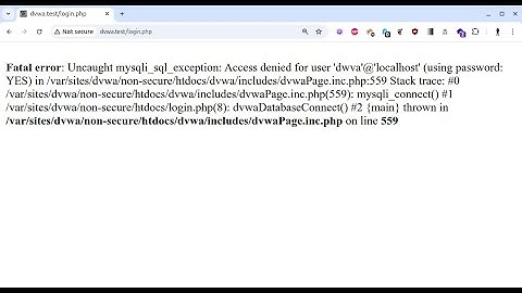 Fixing DVWA Setup Issues