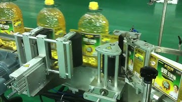 Labelling Machine 3 Side Labelling on to Square Bottles Cooking Edible Oils